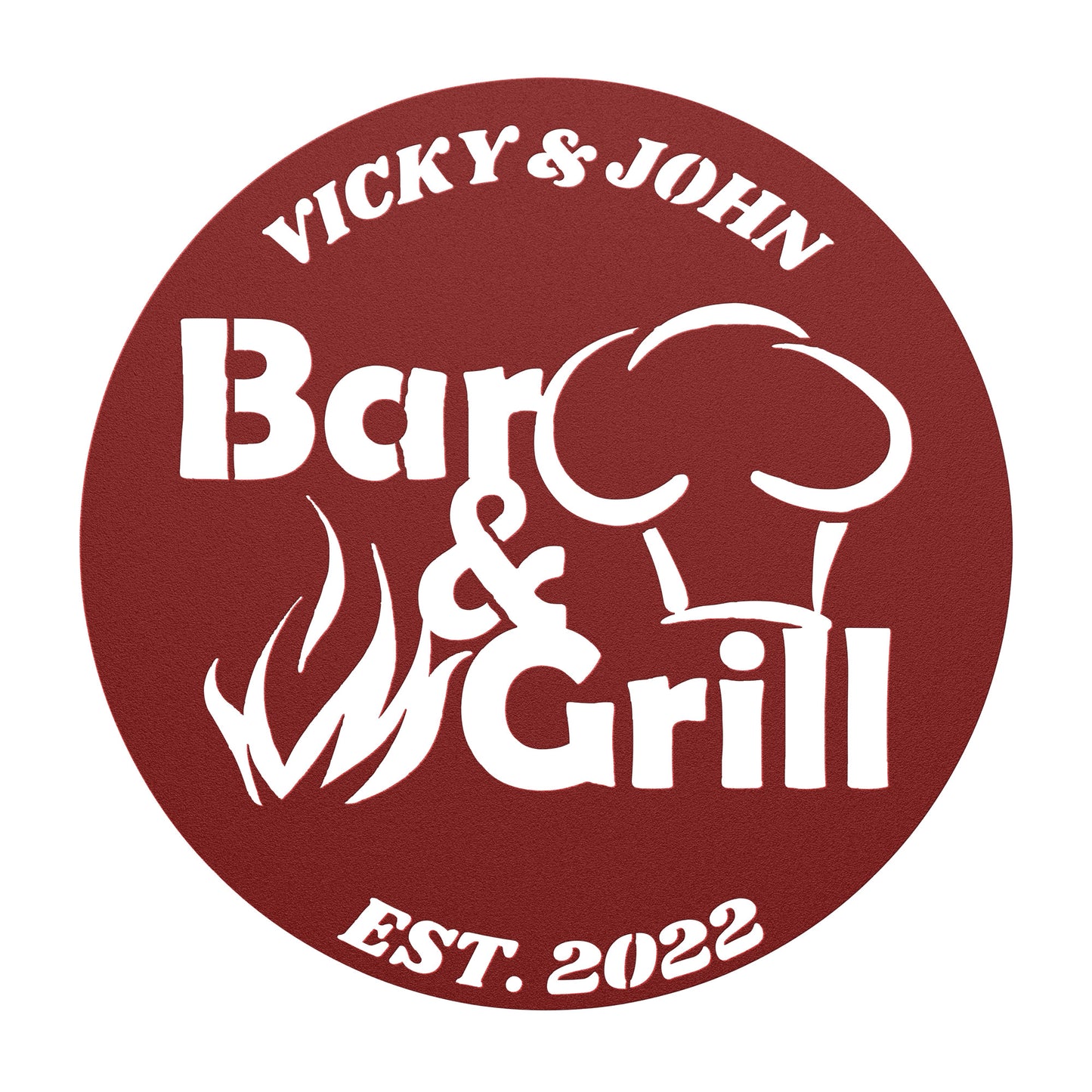 BAR & GRILL CUSTOM SIGN