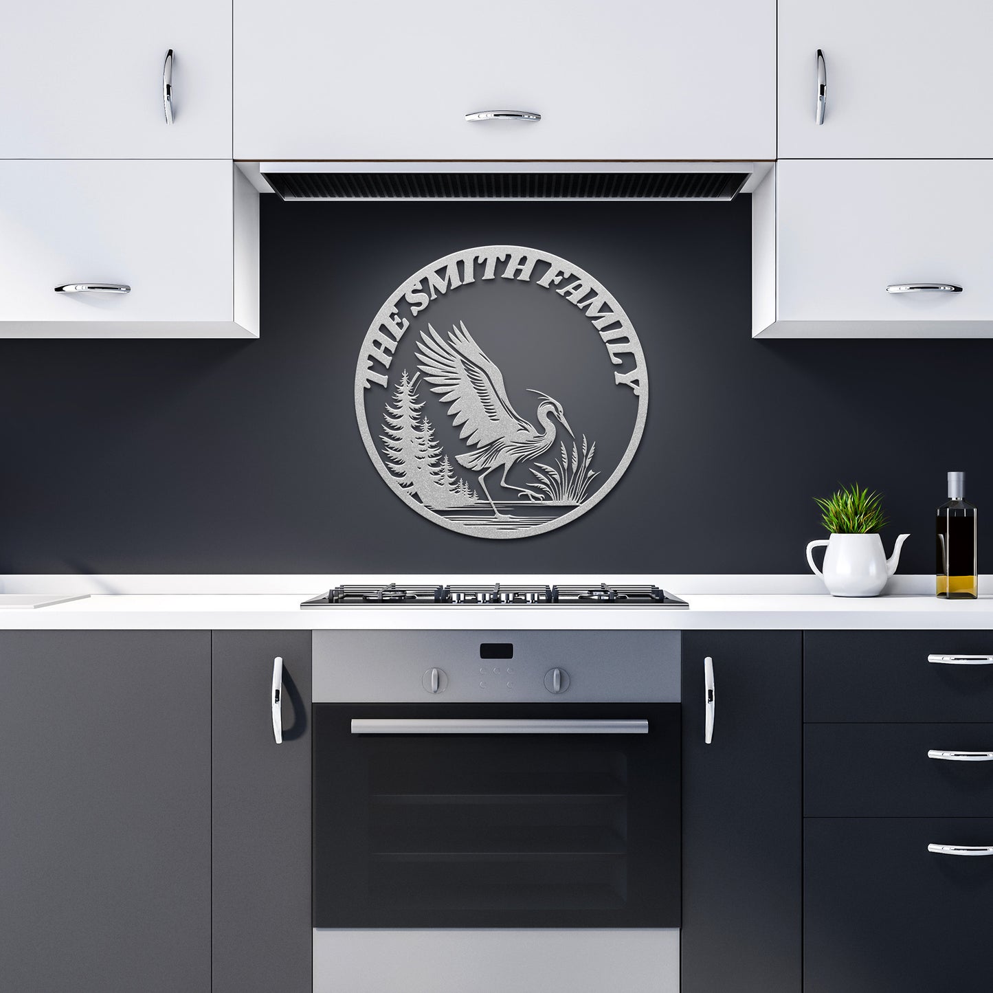 BLUE BIRD HERON FAMILY CUSTOM NAME