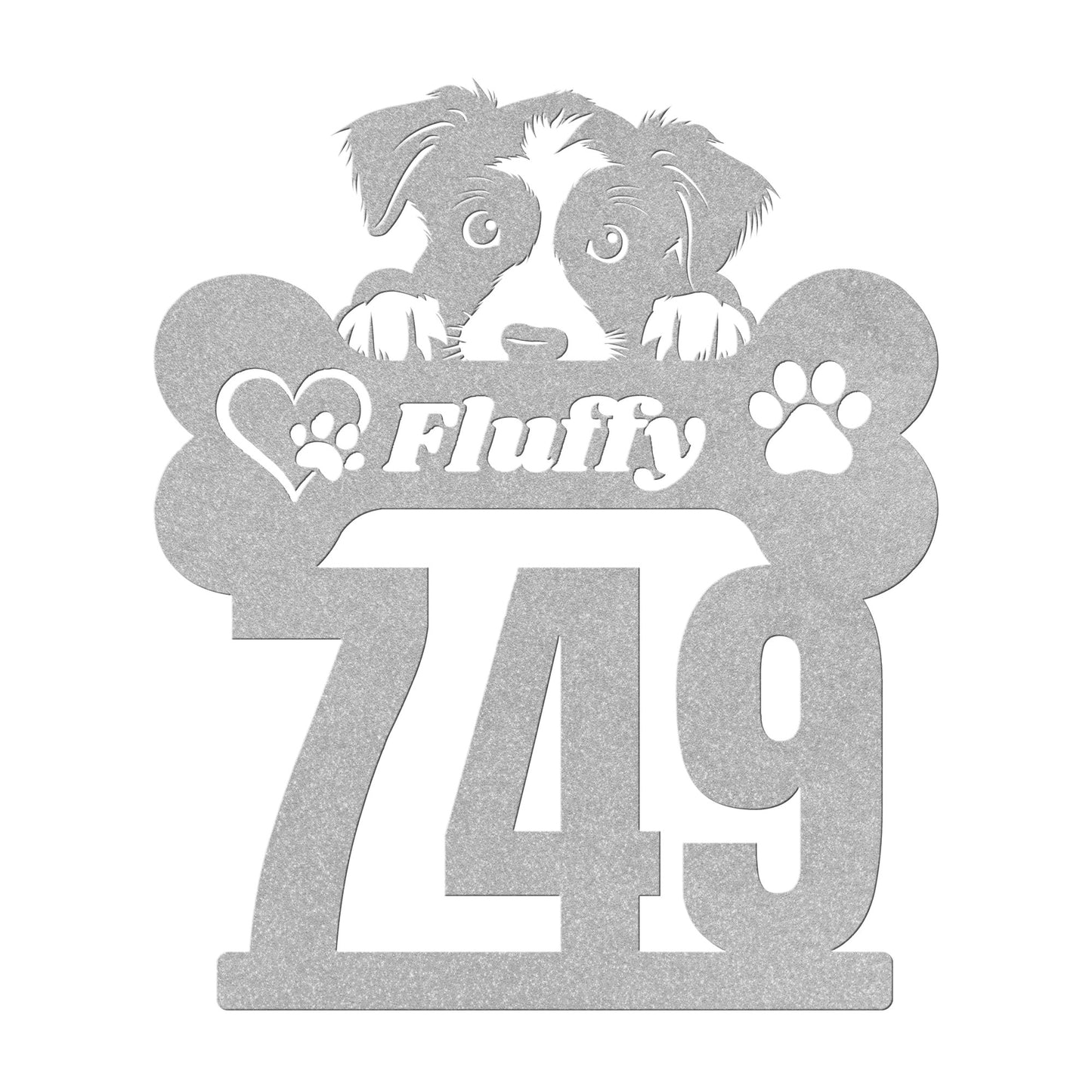 Custom Address Metal dog bone sign, dog wall sign, personalized Metal dog bones, dog lovers gift