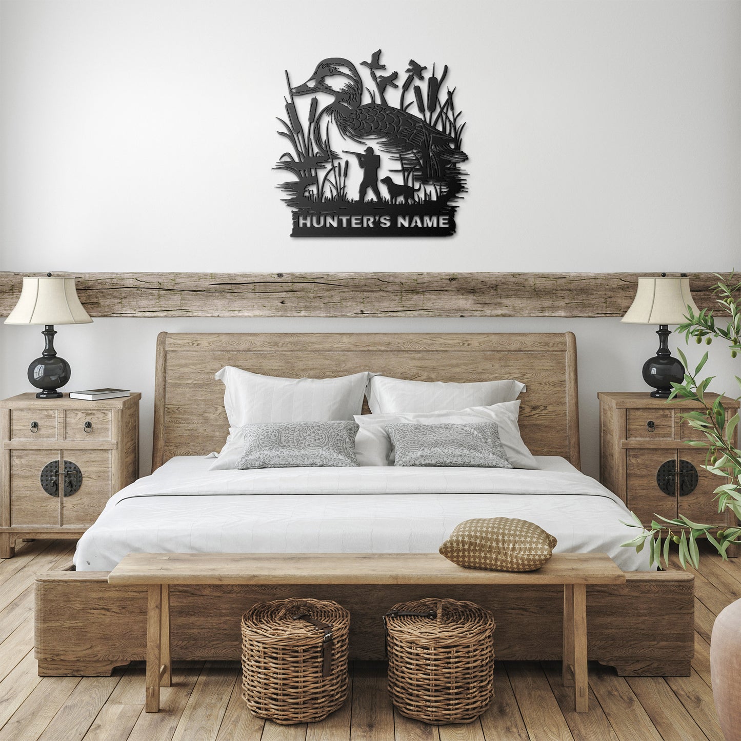 Custom Duck Hunter Name Metal Sign, Porch Metal Sign, Outdoor Sign, Front Door Sign, Cabin Sign