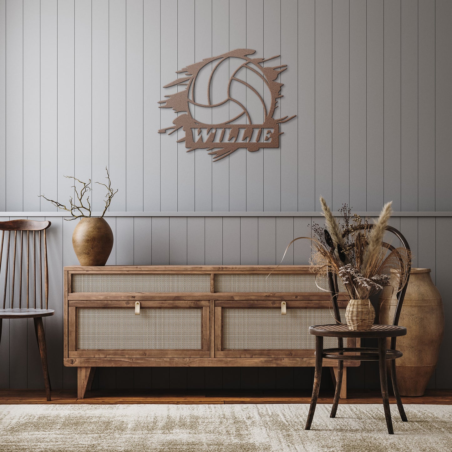 Custom Soccer Metal Wall Art Sign, Personalized Soccer Player Name Sign, Soccer Monogram, Metal Sports Decor