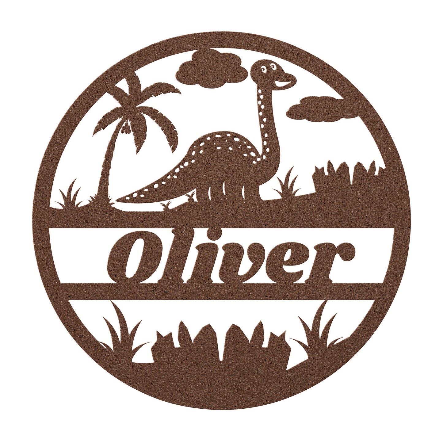 Custom name nursery metal sign