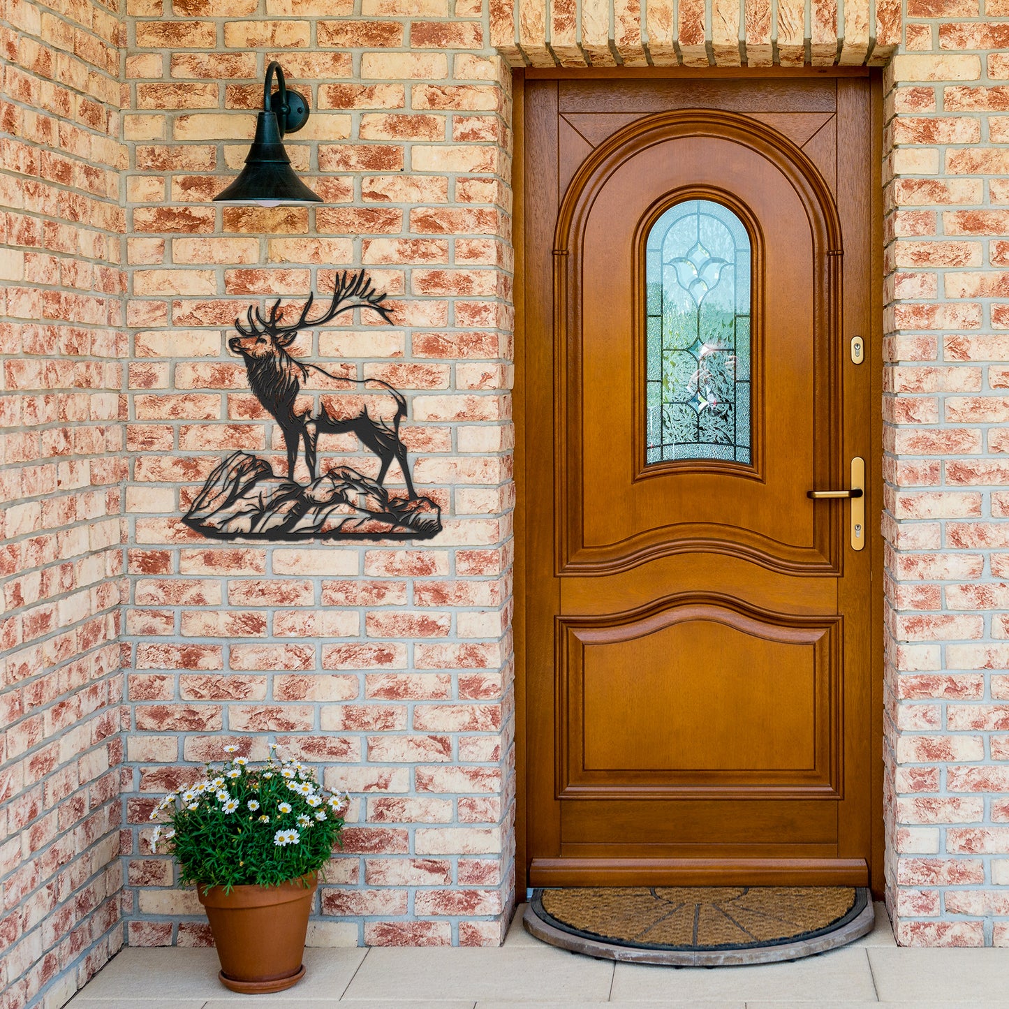 Deer Elk Metal Sign, Deer Buck Art, Cabin Decoration, Housewarming Gift