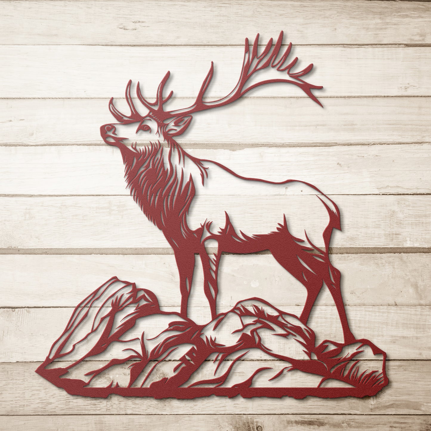 Deer Elk Metal Sign, Deer Buck Art, Cabin Decoration, Housewarming Gift