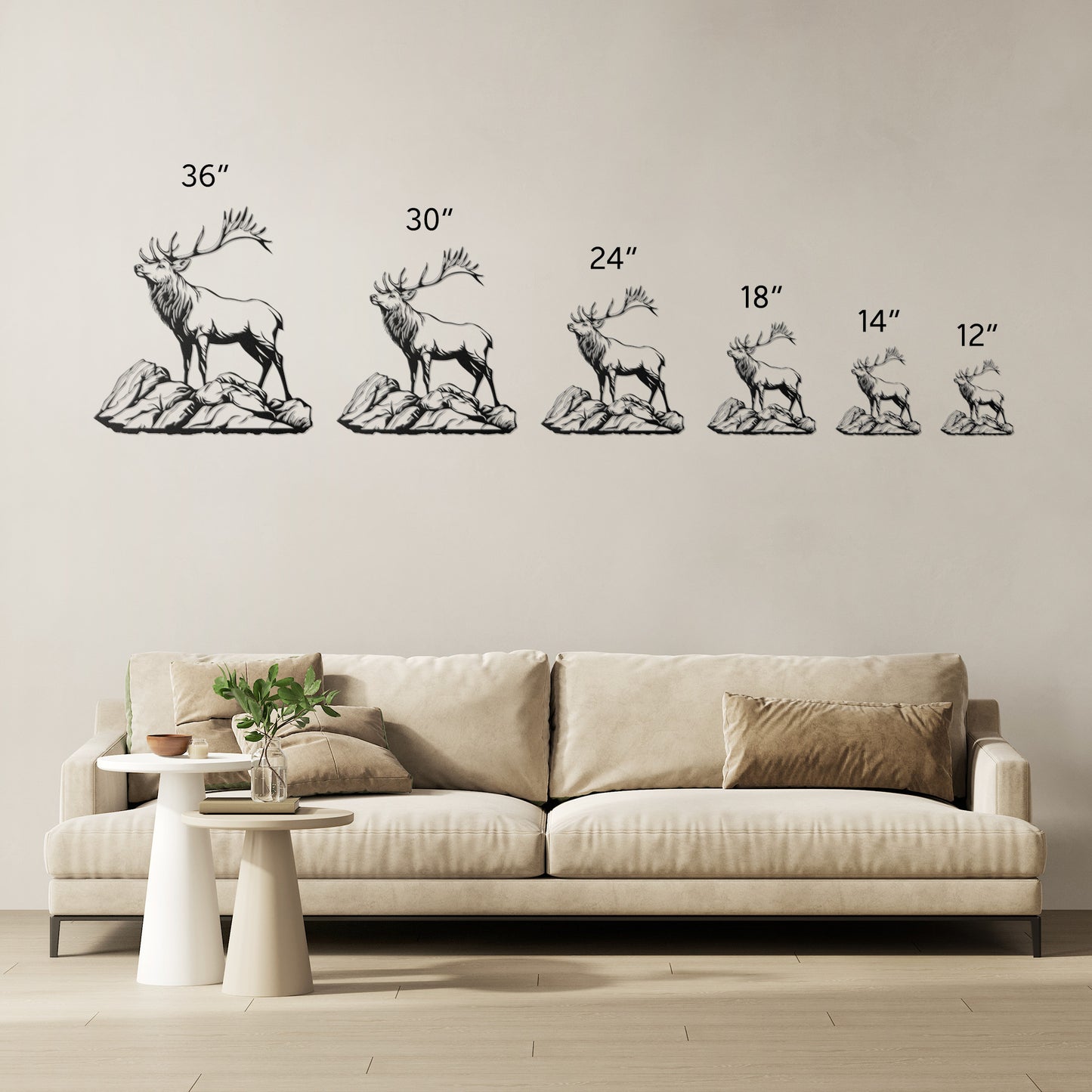 Deer Elk Metal Sign, Deer Buck Art, Cabin Decoration, Housewarming Gift