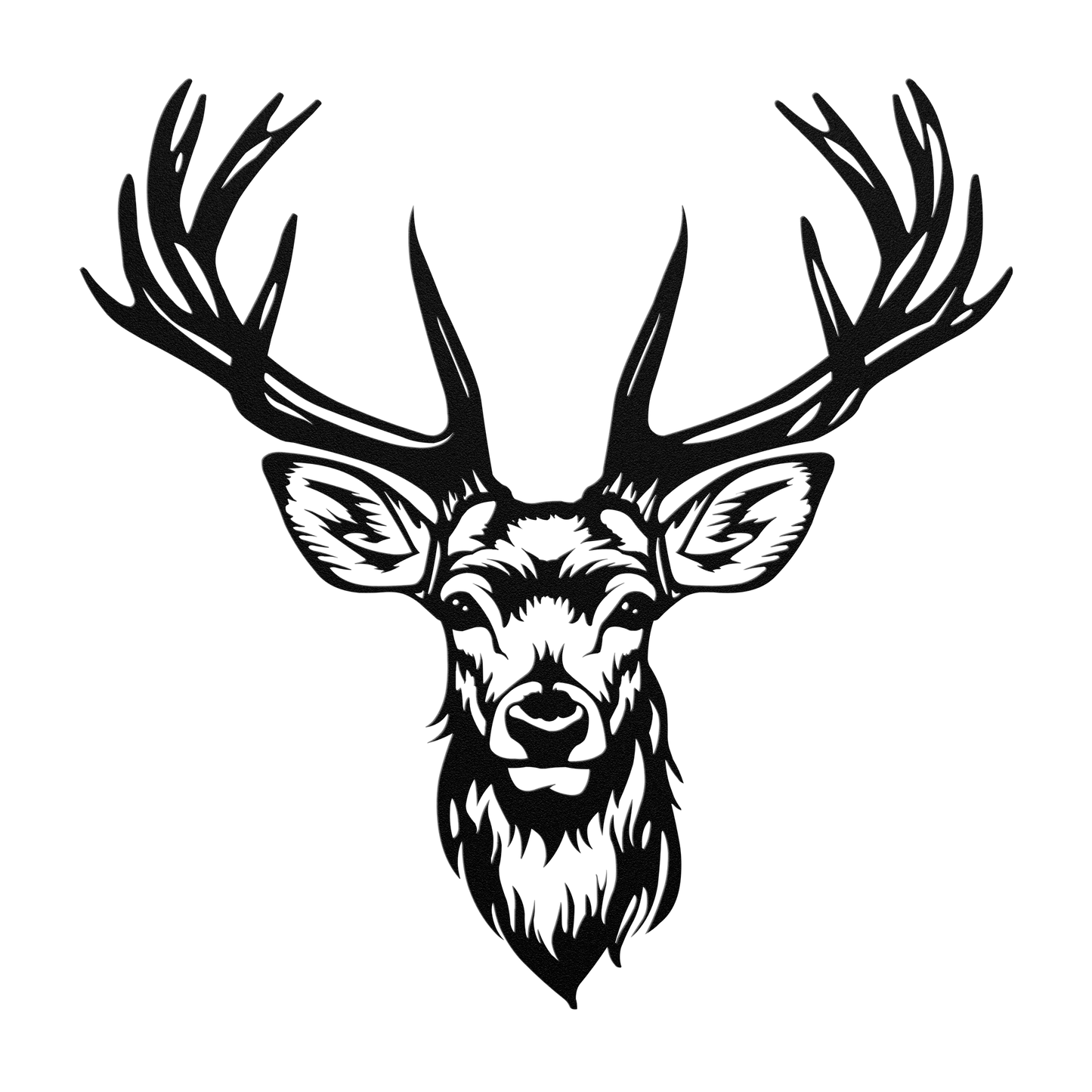 Deer_Head_Buck_Head_Steel_Metal_art_Hun_Black_Transparent_Mockup.png