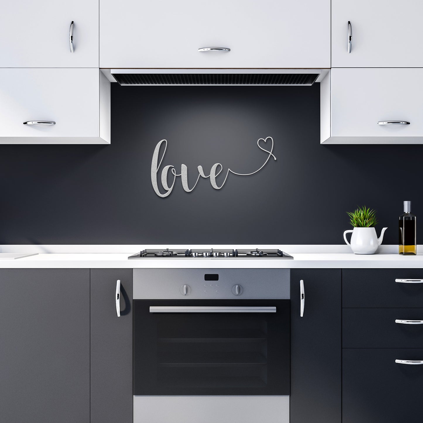 Love Metal Word Art, Metal Words, Christian Sign, Metal Wall Art, Housewarming Gift, Rustic Metal Wall Art