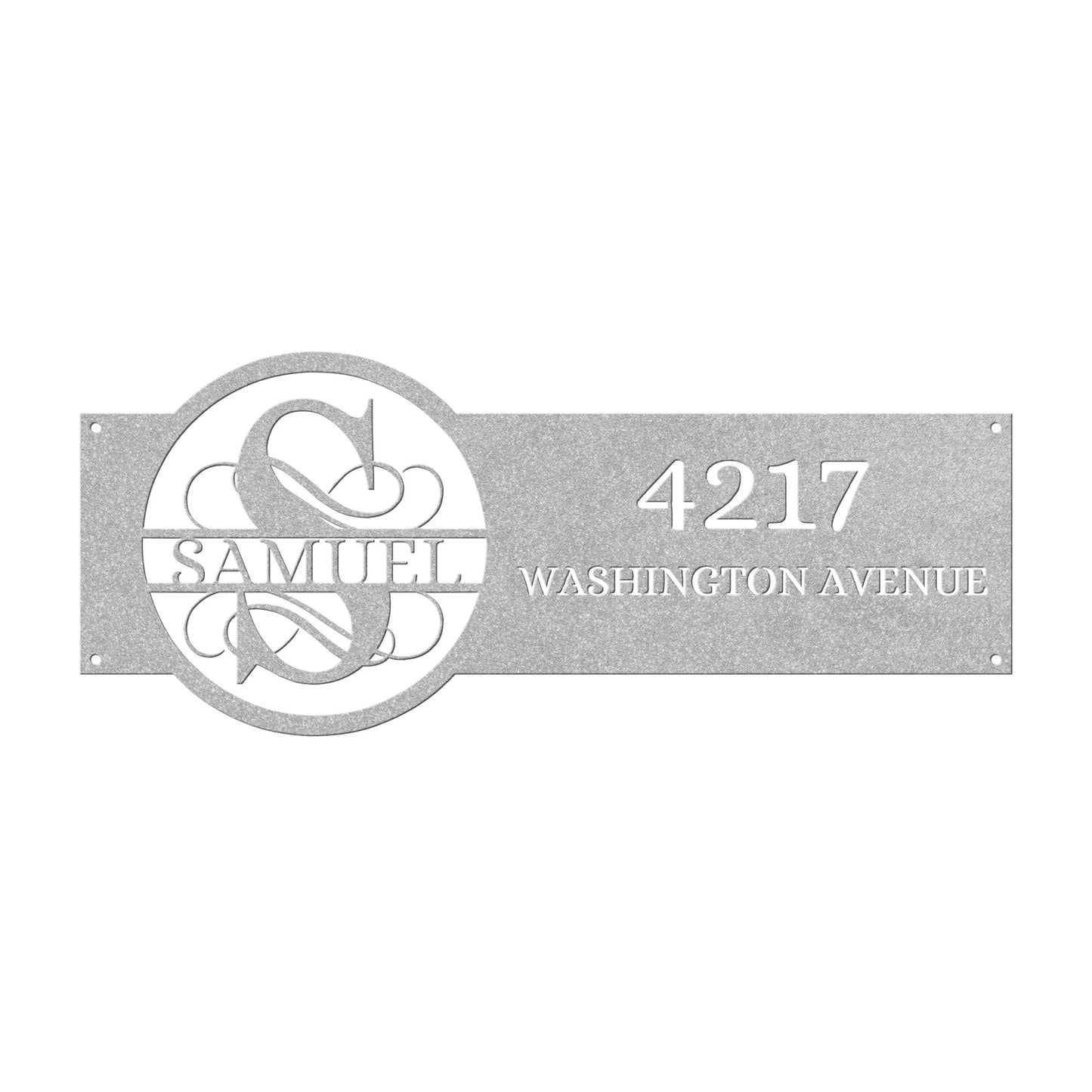 MONOGRAM ADDRESS SIGN AVAILABLE IN ALL MONOGRAM LETTERS
