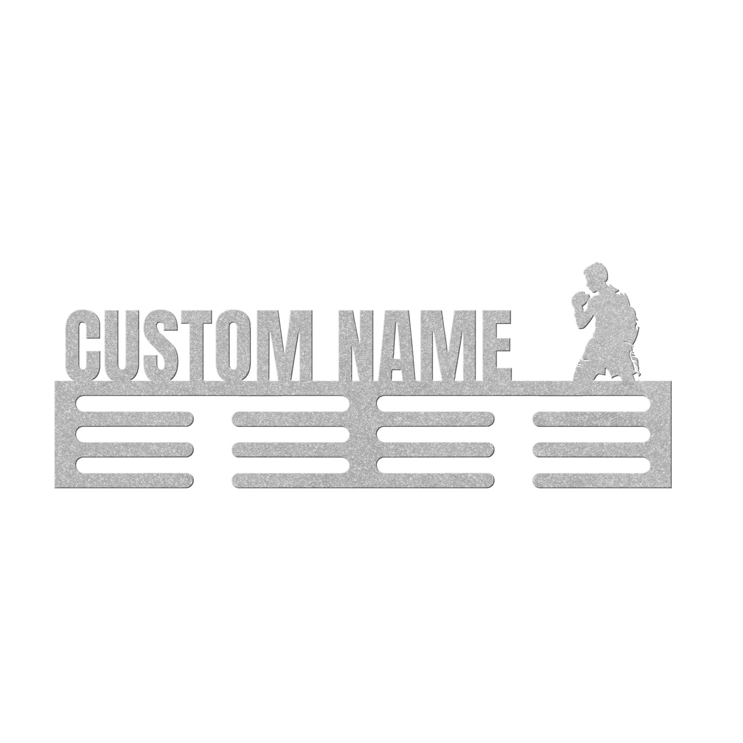 Personalized Gift, Medal Hanger Monogram, Boxing Medals Display, 12 Rungs for medals & Ribbons.