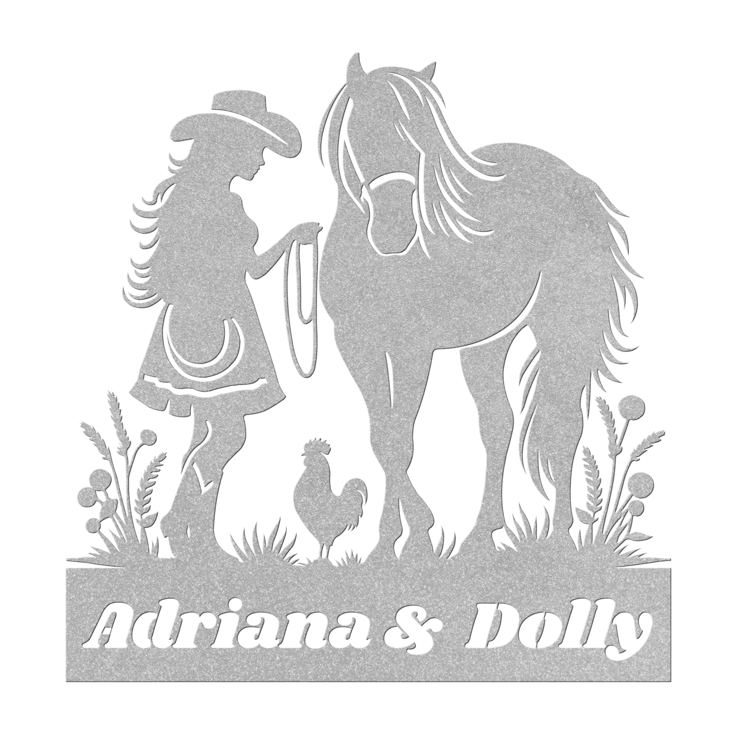 Personalized_Horse_and_Girl_Metal_Sign__Silver_Transparent_Mockup.png