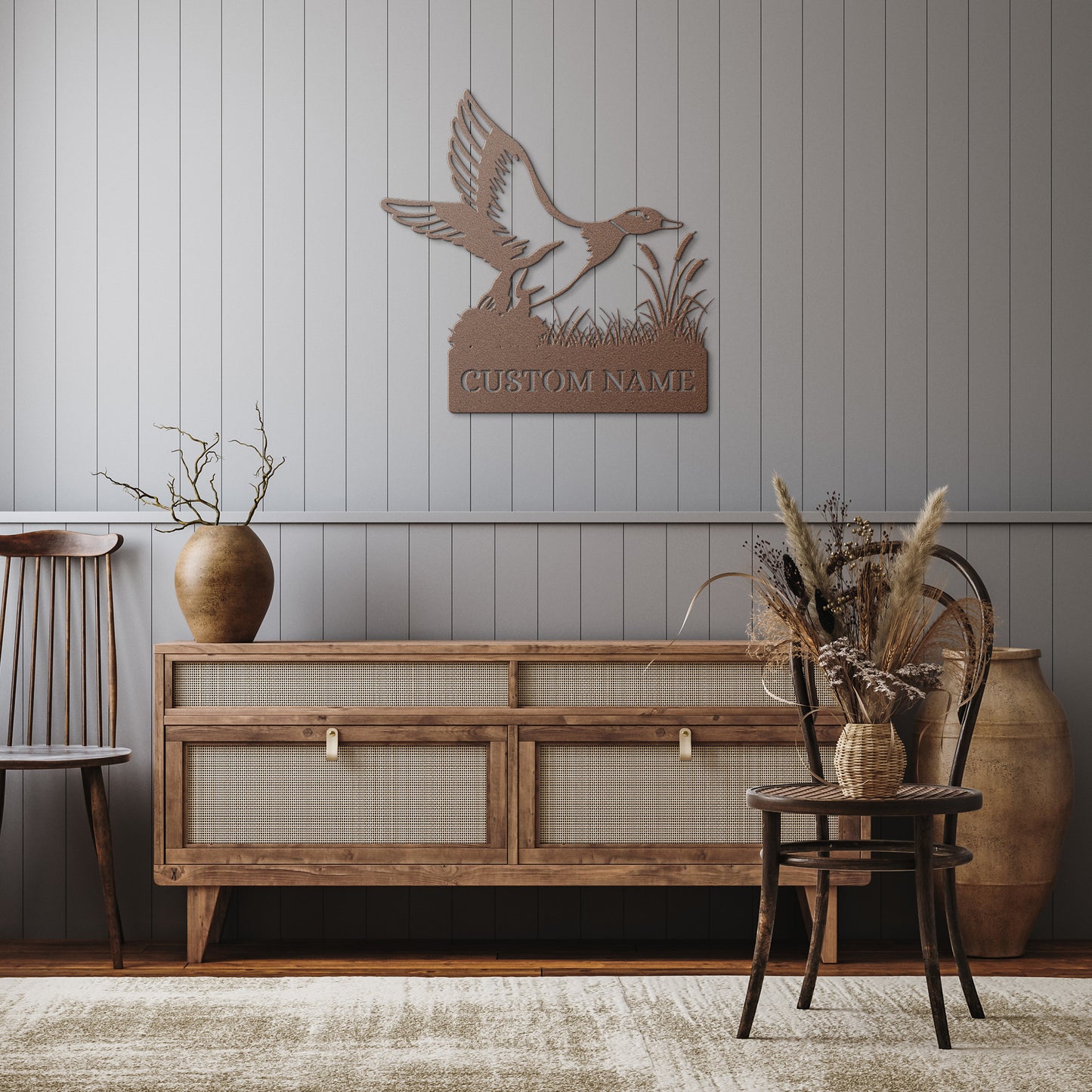 Personalized Hunter Name Sign, Duck Hunting Custom Metal Sign, Hunter Gift, Cabin Decoration