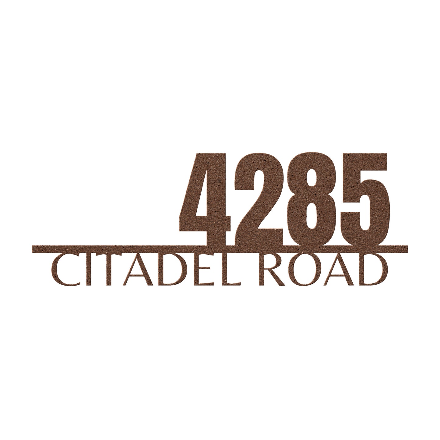 Address Sign with Street Name
