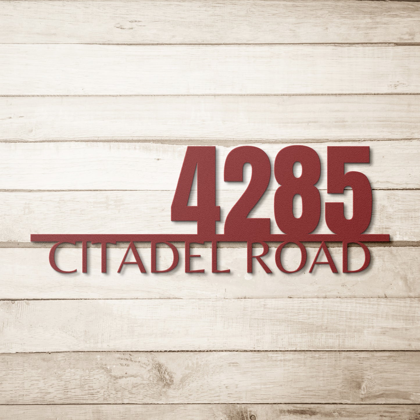 Address Sign with Street Name