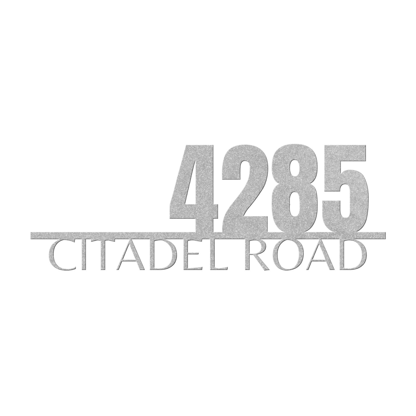 Address Sign with Street Name