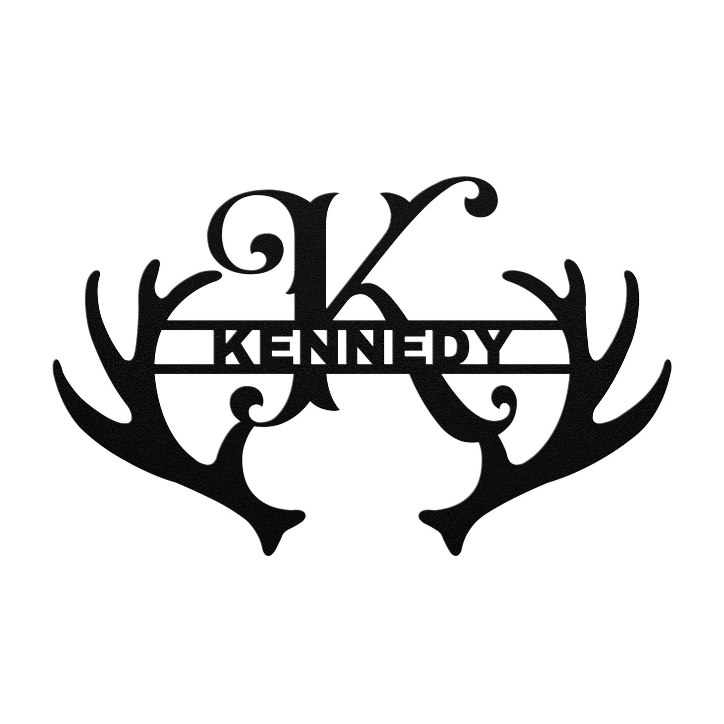 Antler Monogram Letter Sign, Christmas Gift for Him, Father's Day Gift, home decor