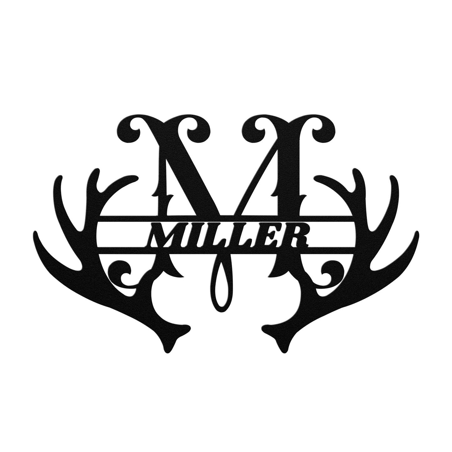 Antler Monogram Letter Sign, Christmas Gift for Him, Father's Day Gift, home decor