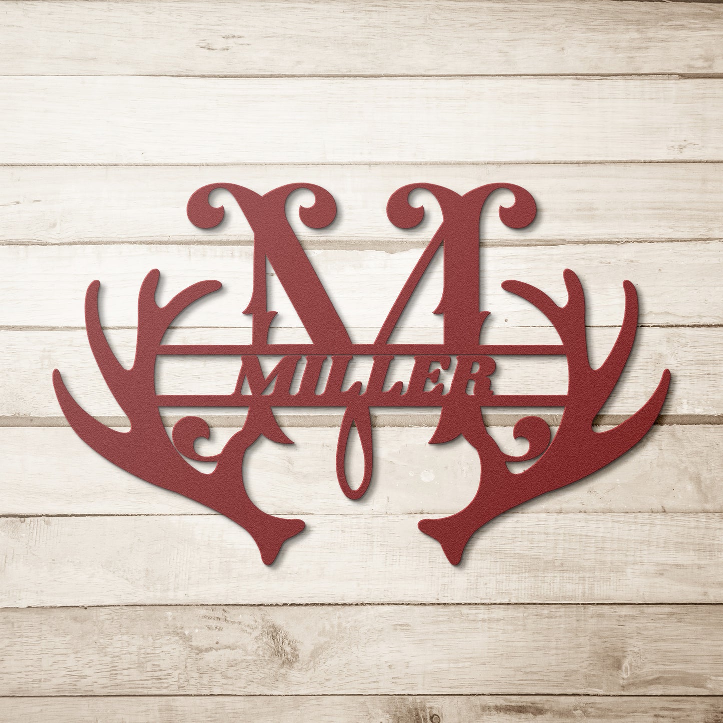 Antler Monogram Letter Sign, Christmas Gift for Him, Father's Day Gift, home decor