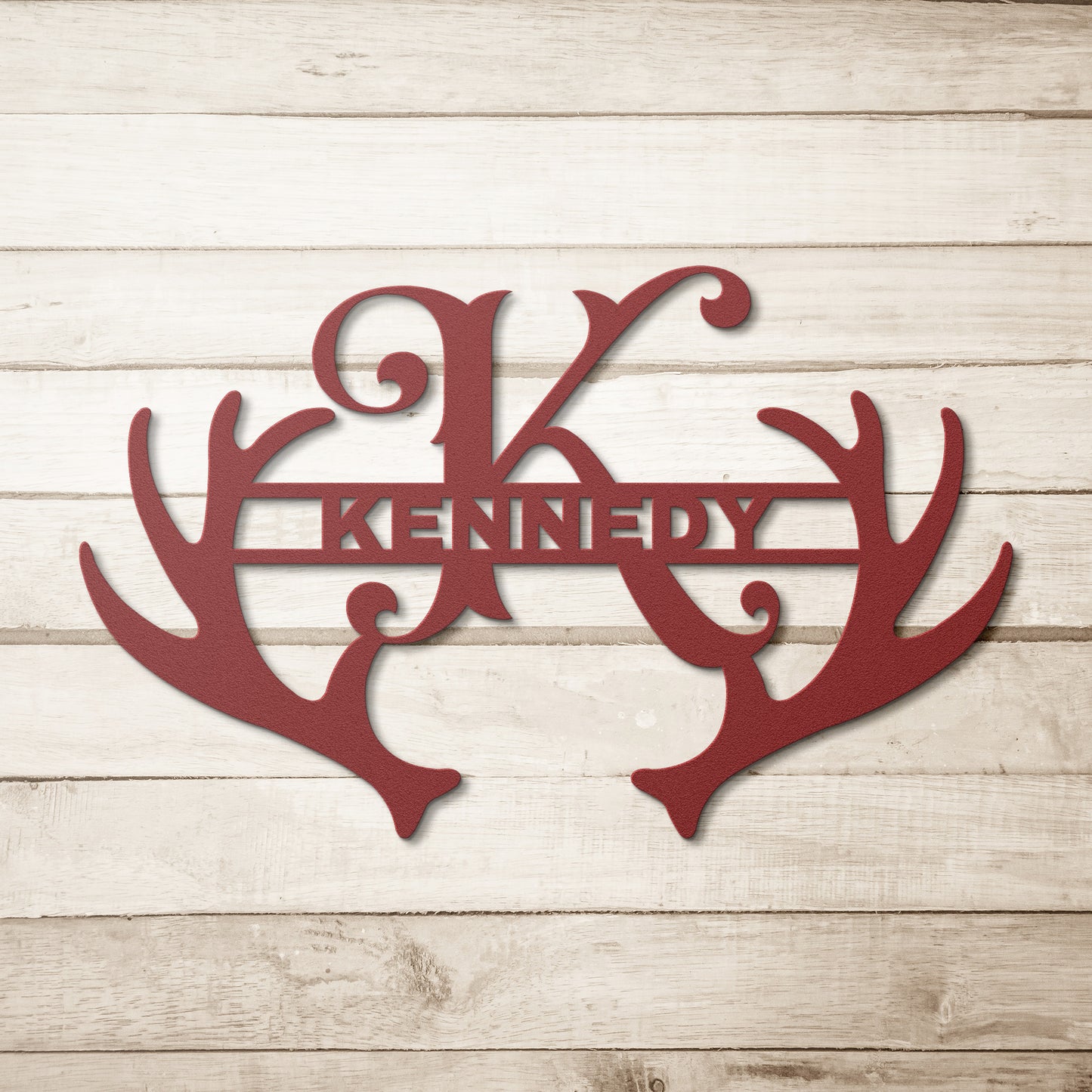 Antler Monogram Letter Sign, Christmas Gift for Him, Father's Day Gift, home decor