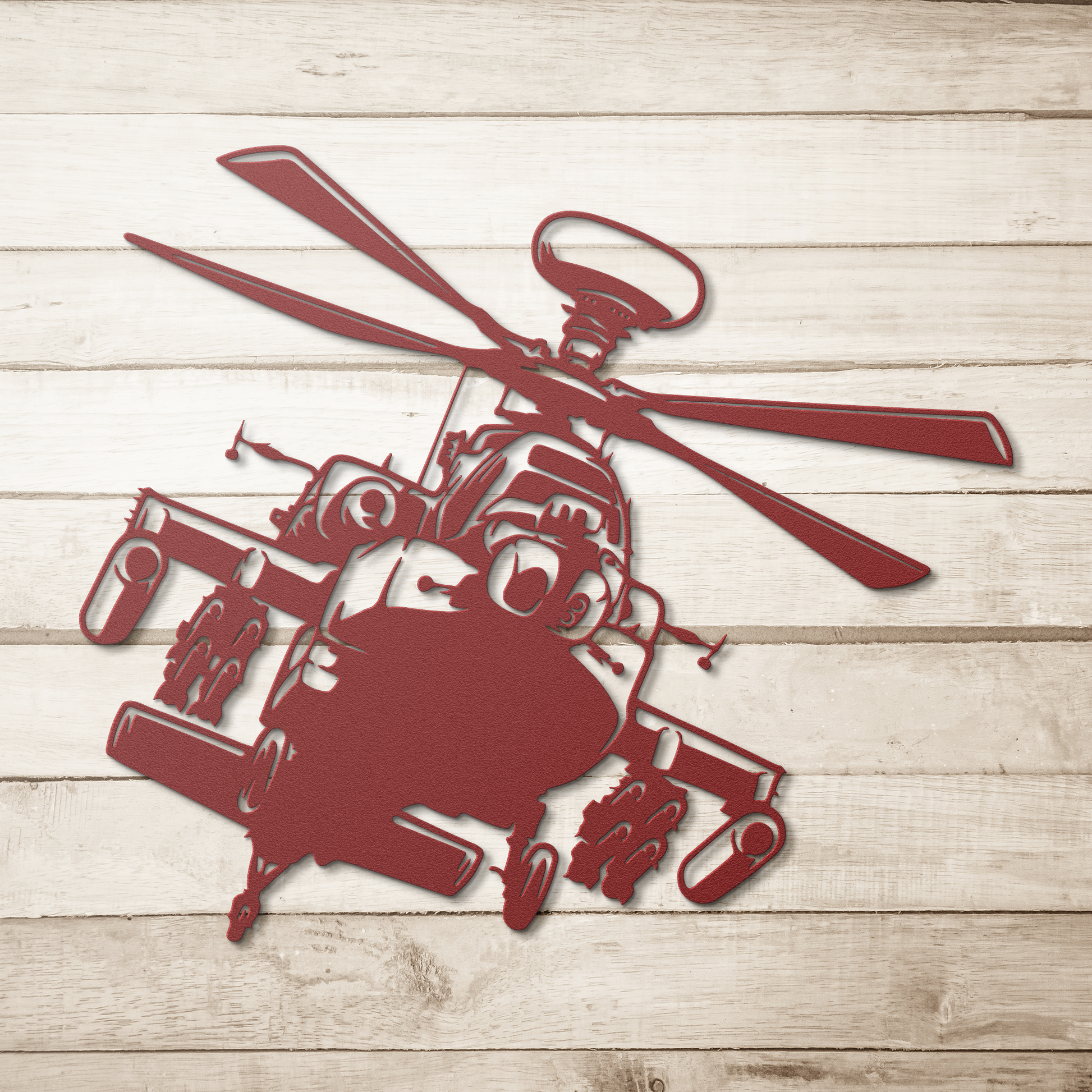 Attack_Helicopter_Metal_Wall_Art_Decor__Red_Simple_Wood_BKGD_Mockup.png