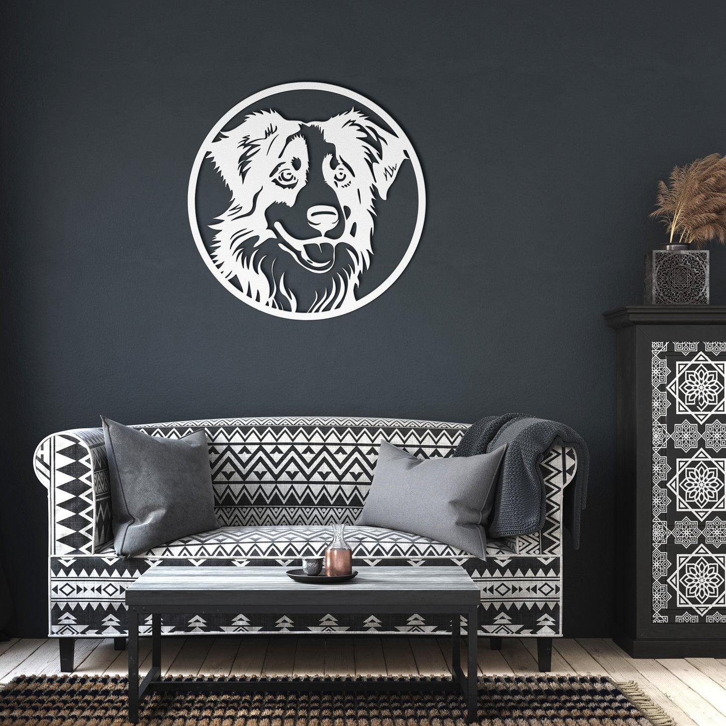 Australian shepherd Metal Sign, Gift for Pet Owner, Home Decor Sign, Australian shepherd Wall Hanging Art