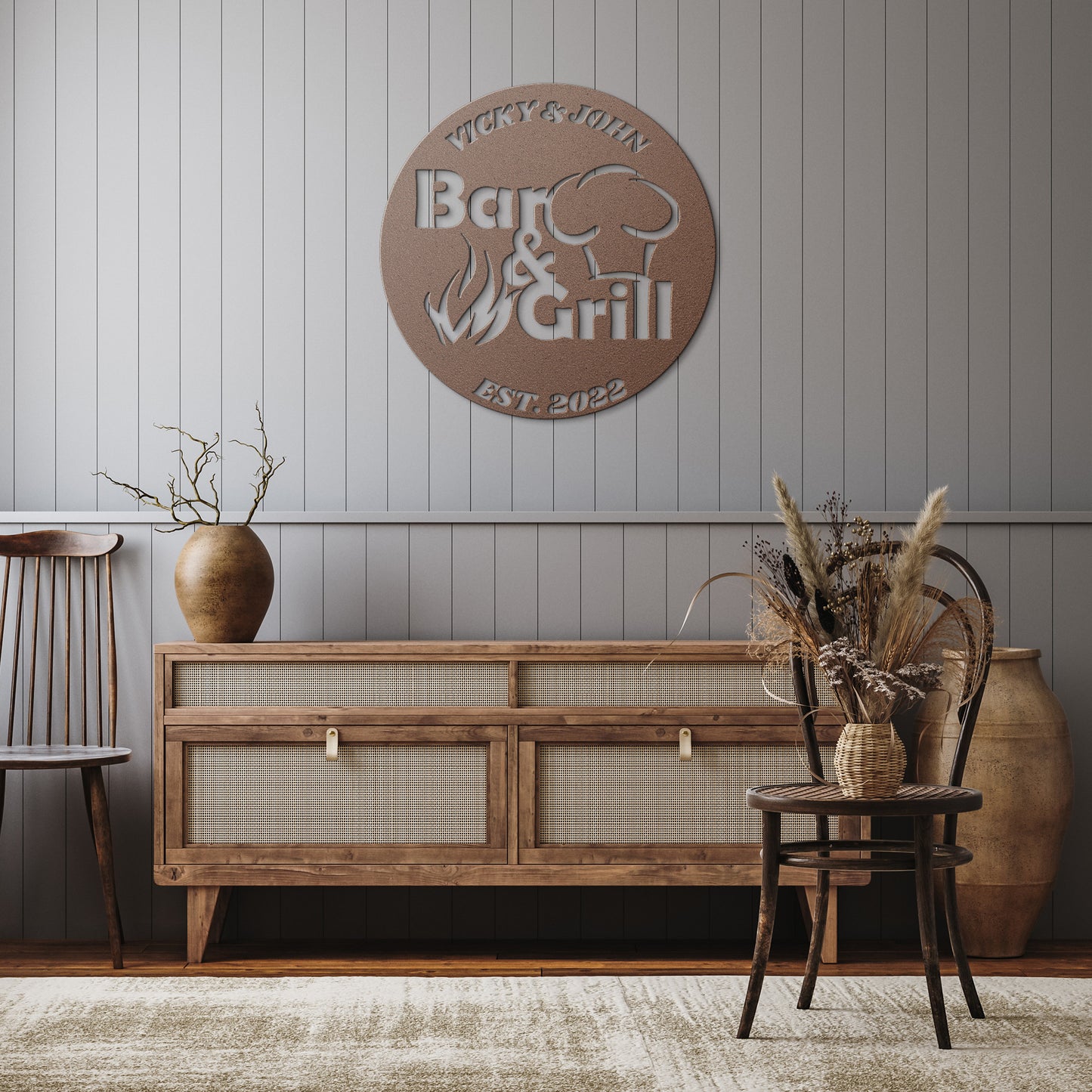 BAR & GRILL CUSTOM SIGN