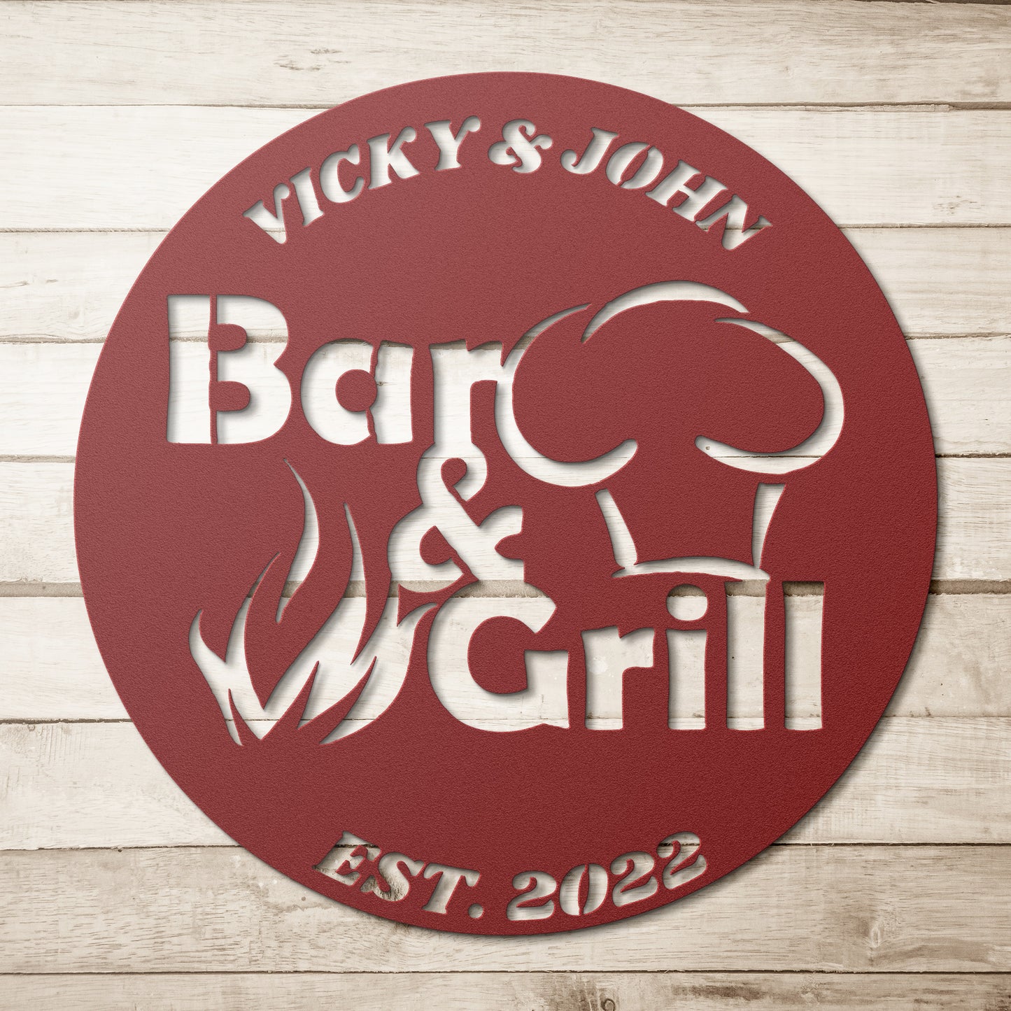 BAR & GRILL CUSTOM SIGN