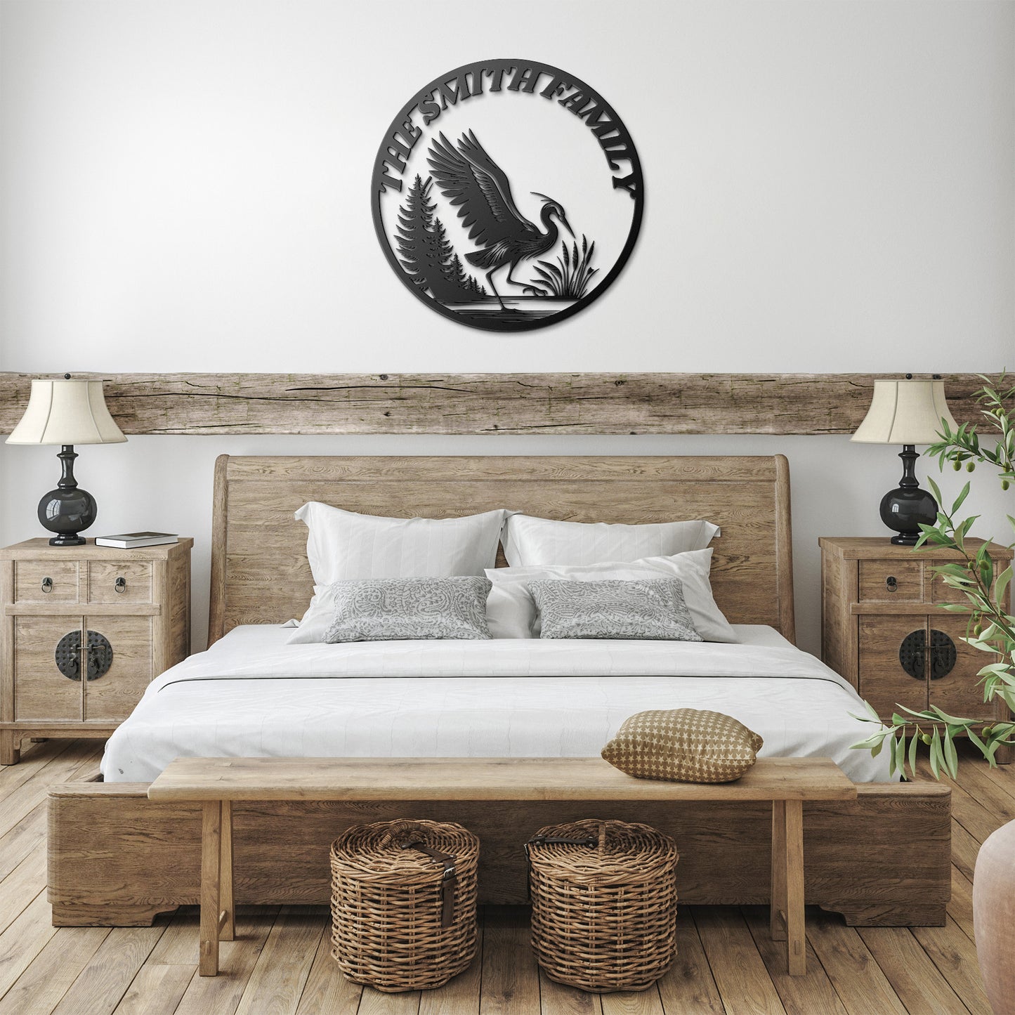 BLUE BIRD HERON FAMILY CUSTOM NAME