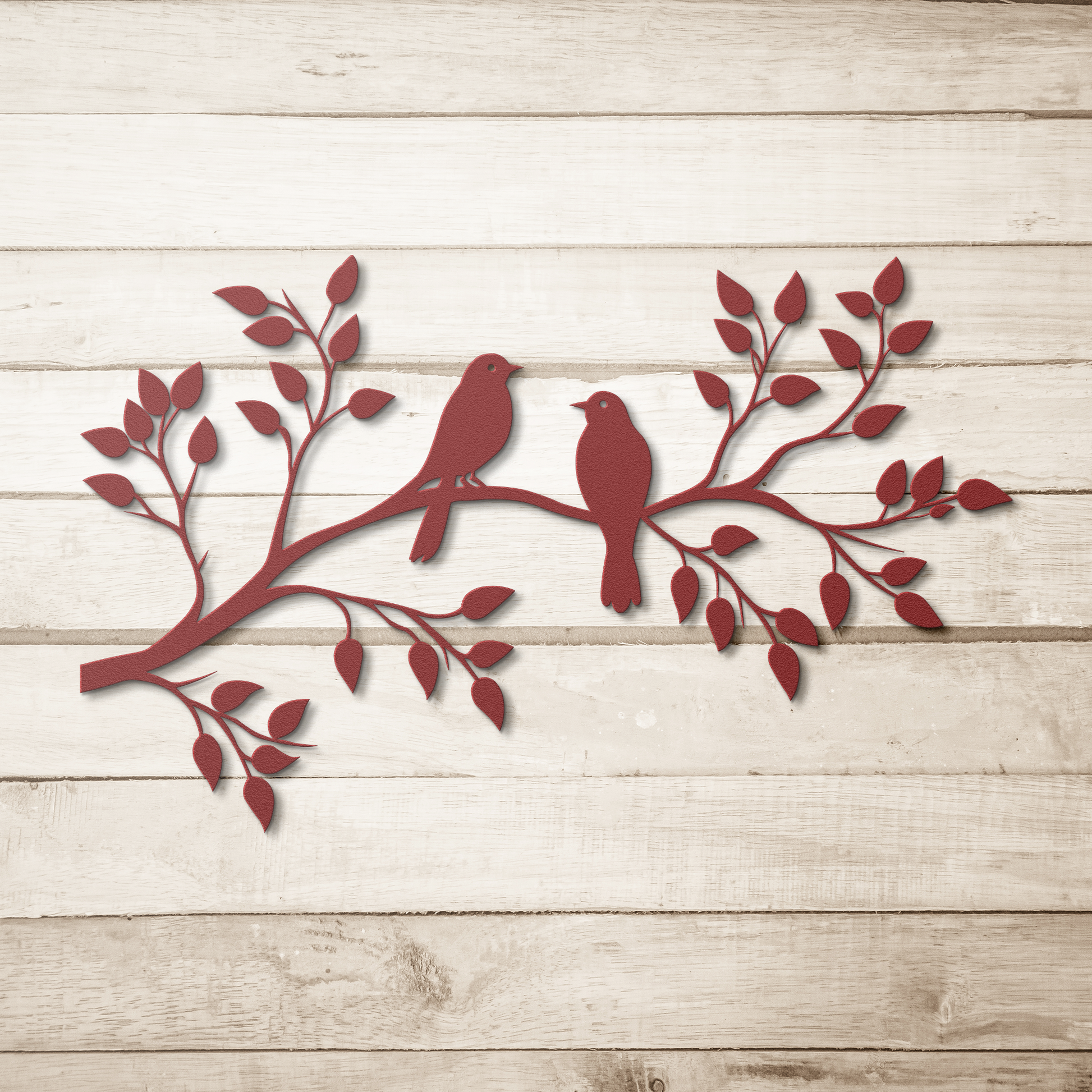 Birds_on_Branch_Metal_Wall_Art_Metal_Ga_Red_Simple_Wood_BKGD_Mockup.png