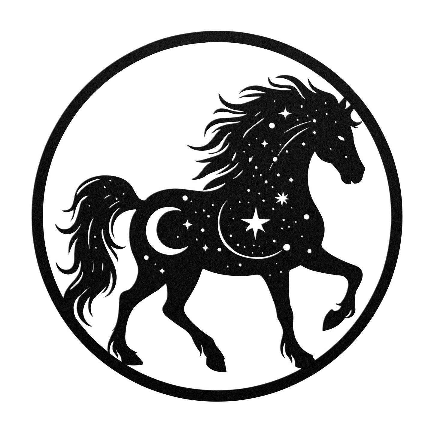 Celestial Horse Silhouette