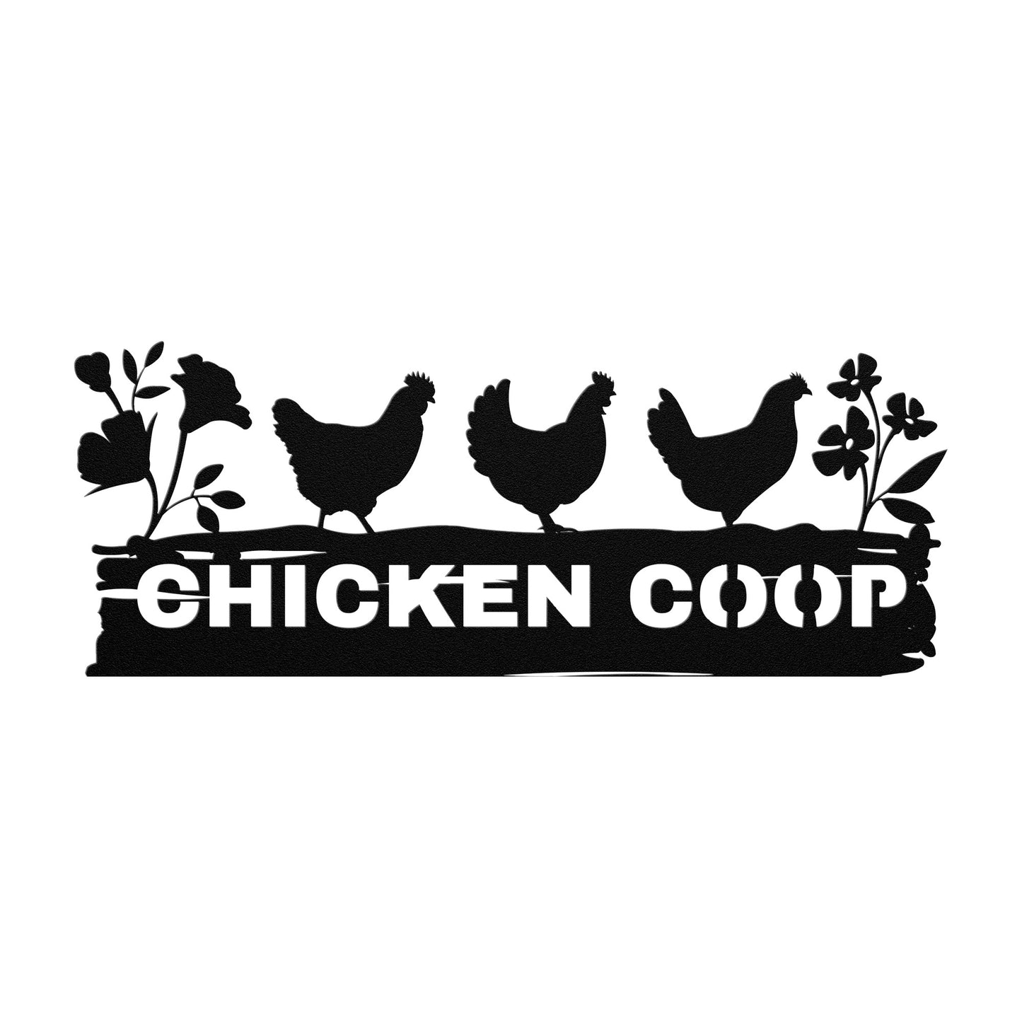 Chicken coop Metal Sign Wall Art, Personalized Hen House Sign, Rooster Metal Sign, Farmhouse Decor, Metal Farm Sign.