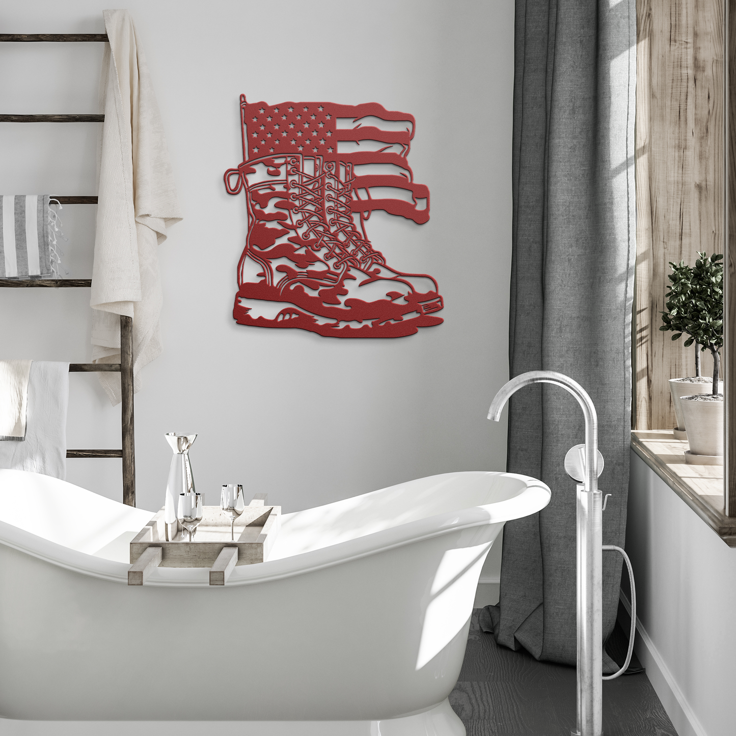 Combat_boots_American_Flag_Metal_Wall_Ar_Red_Modern_Bathroom_Mockup.png