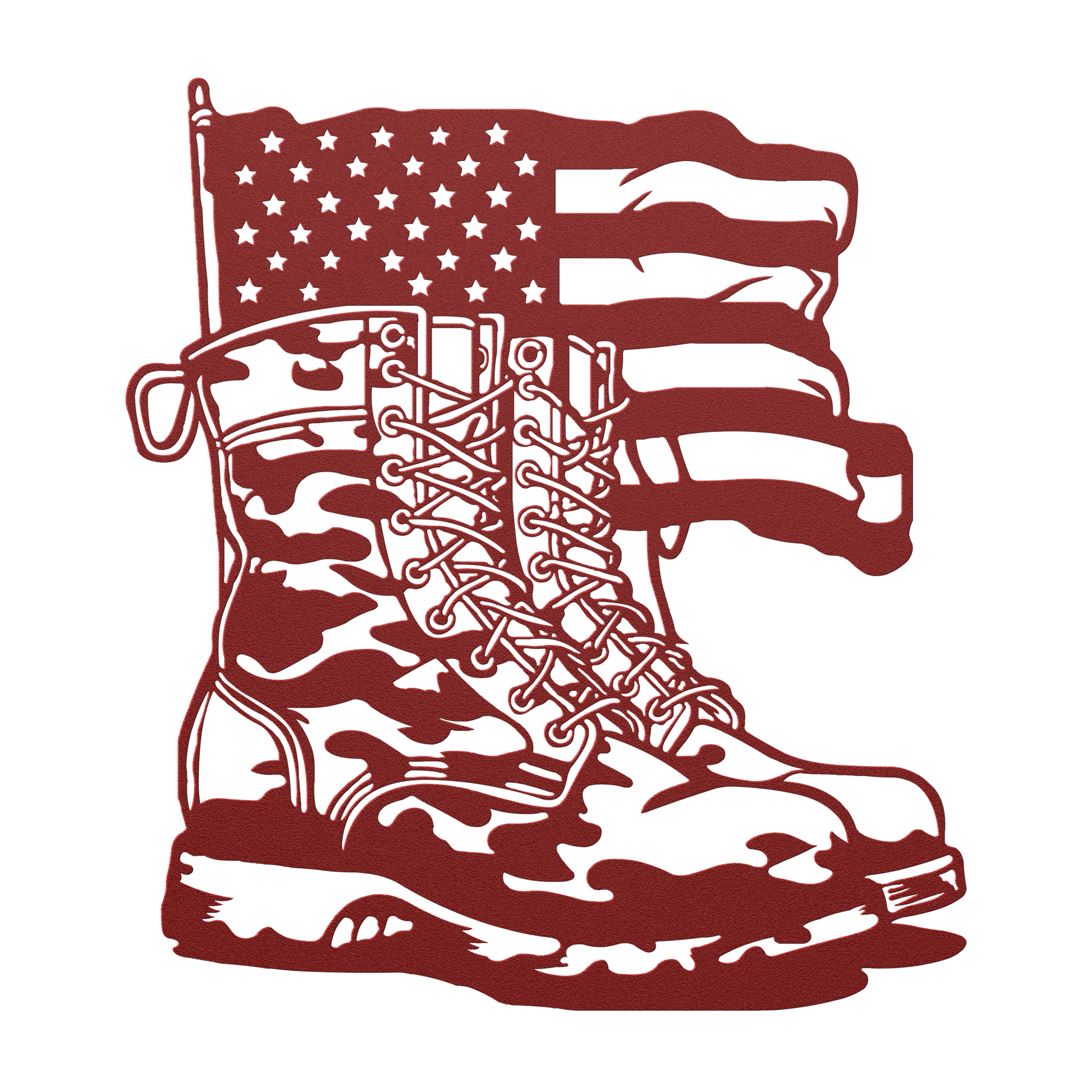 Combat_boots_American_Flag_Metal_Wall_Ar_Red_Transparent_Mockup.png