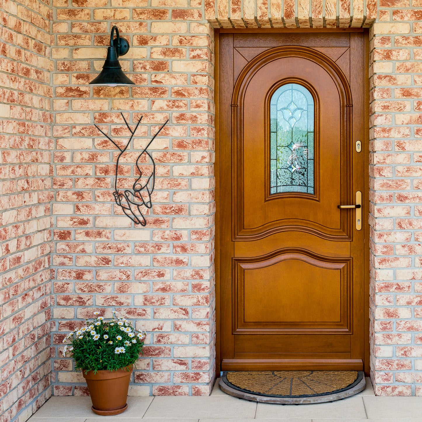 Couple Hands Metal Sign, Hand Holding for Girl Friend Boy Friend, Valantine Gift For Couples Metal Sign