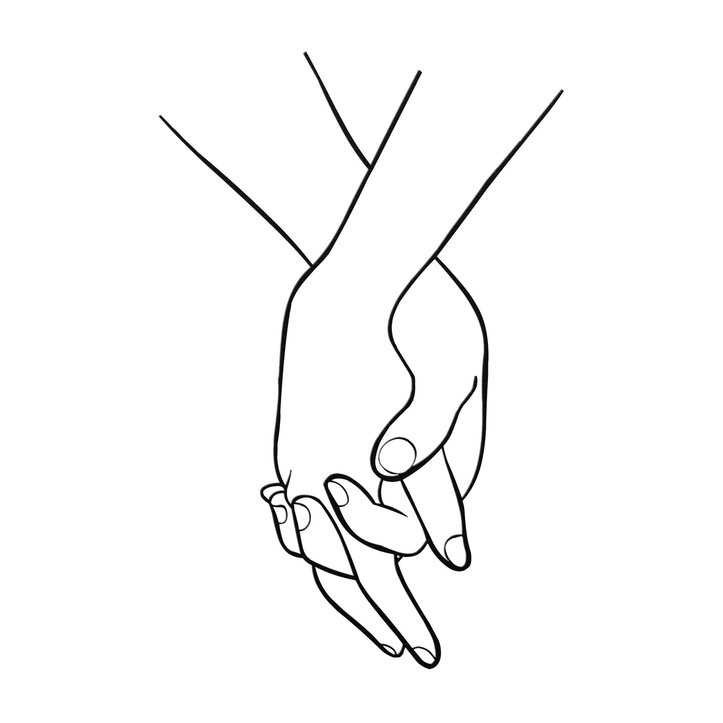 Couple Hands Metal Sign, Hand Holding for Girl Friend Boy Friend, Valantine Gift For Couples Metal Sign