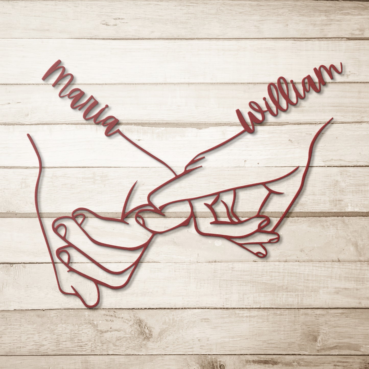 Couple Hands Metal Sign, Hand Holding for Girl Friend Boy Friend, Valantine Gift For Couples Metal Sign