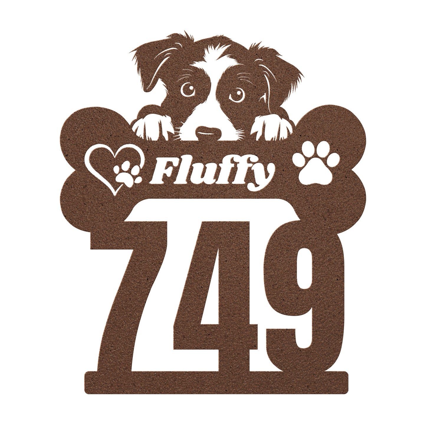 Custom Address Metal dog bone sign, dog wall sign, personalized Metal dog bones, dog lovers gift