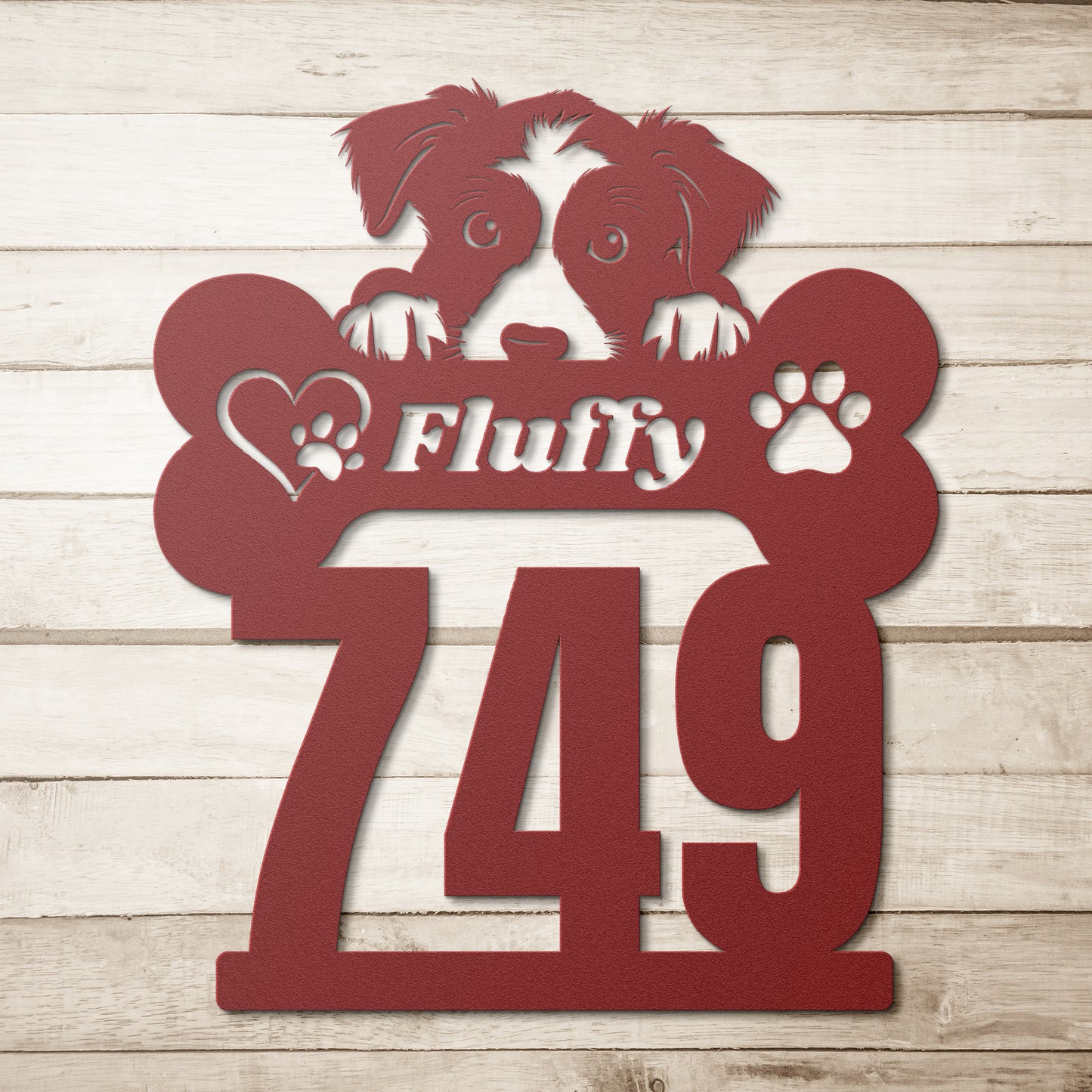 Custom Address Metal dog bone sign, dog wall sign, personalized Metal dog bones, dog lovers gift