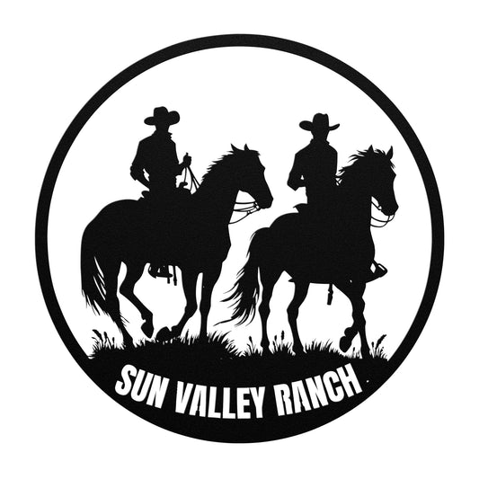 Custom Farm Name Sign, Personalized Outdoor Cowboy Ranch Sign, Western Country Decor, Horse Lover Gift