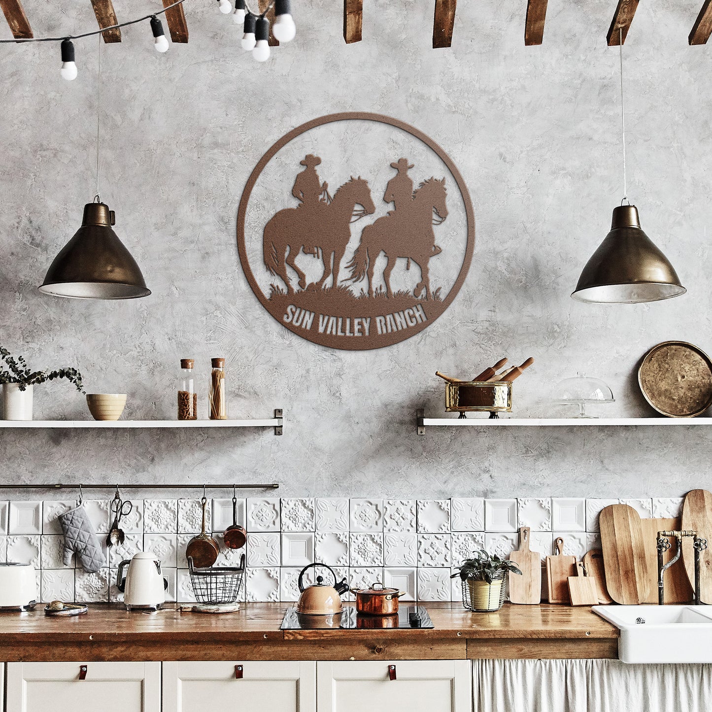 Custom Farm Name Sign, Personalized Outdoor Cowboy Ranch Sign, Western Country Decor, Horse Lover Gift