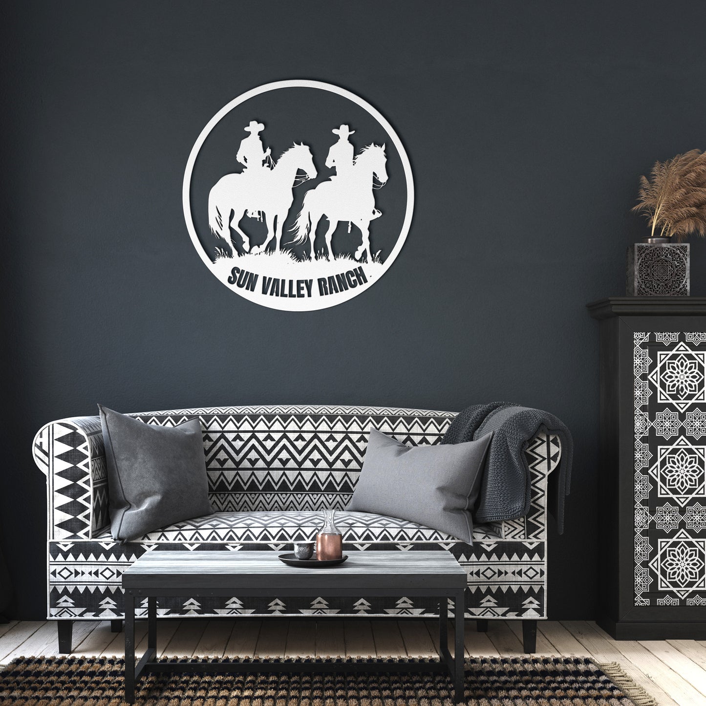 Custom Farm Name Sign, Personalized Outdoor Cowboy Ranch Sign, Western Country Decor, Horse Lover Gift