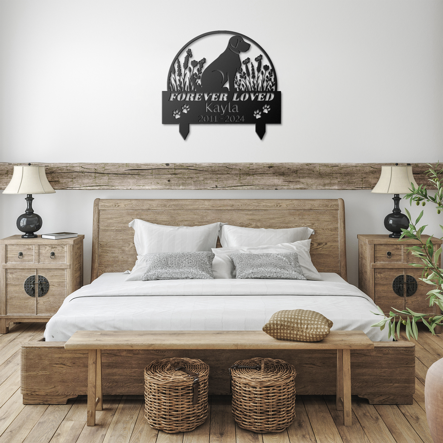 Custom_Golden_Retriever_Dog_Memorial_Sta_Black_Farmhouse_Bedroom_Mockup.png