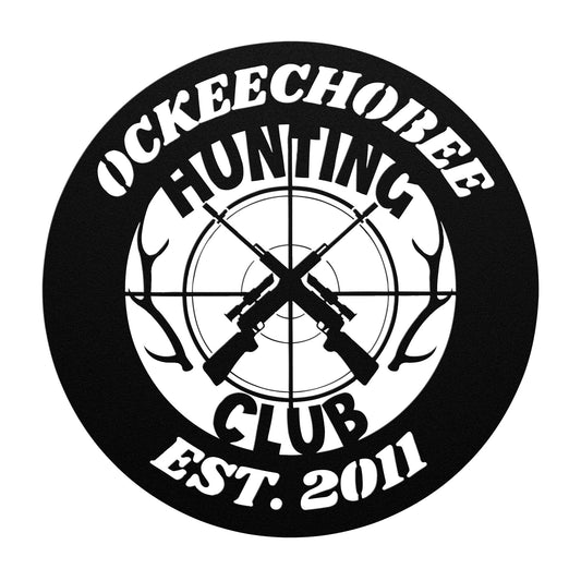 Custom Hunter Name Metal Sign, Porch Metal Sign, Outdoor Sign, Front Door Sign, Cabin Sign, Camp Sign