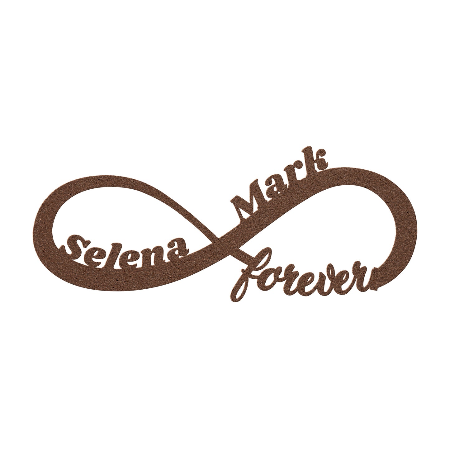 Custom Infinity Metal Sign, Personalized Wedding Gift