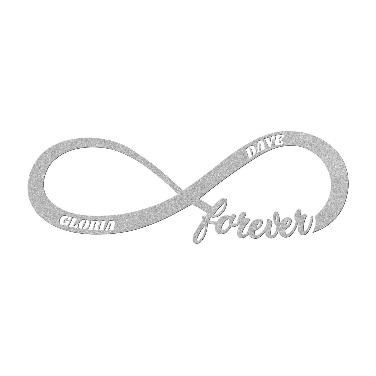 Custom Infinity Metal Sign, Personalized Wedding Gift