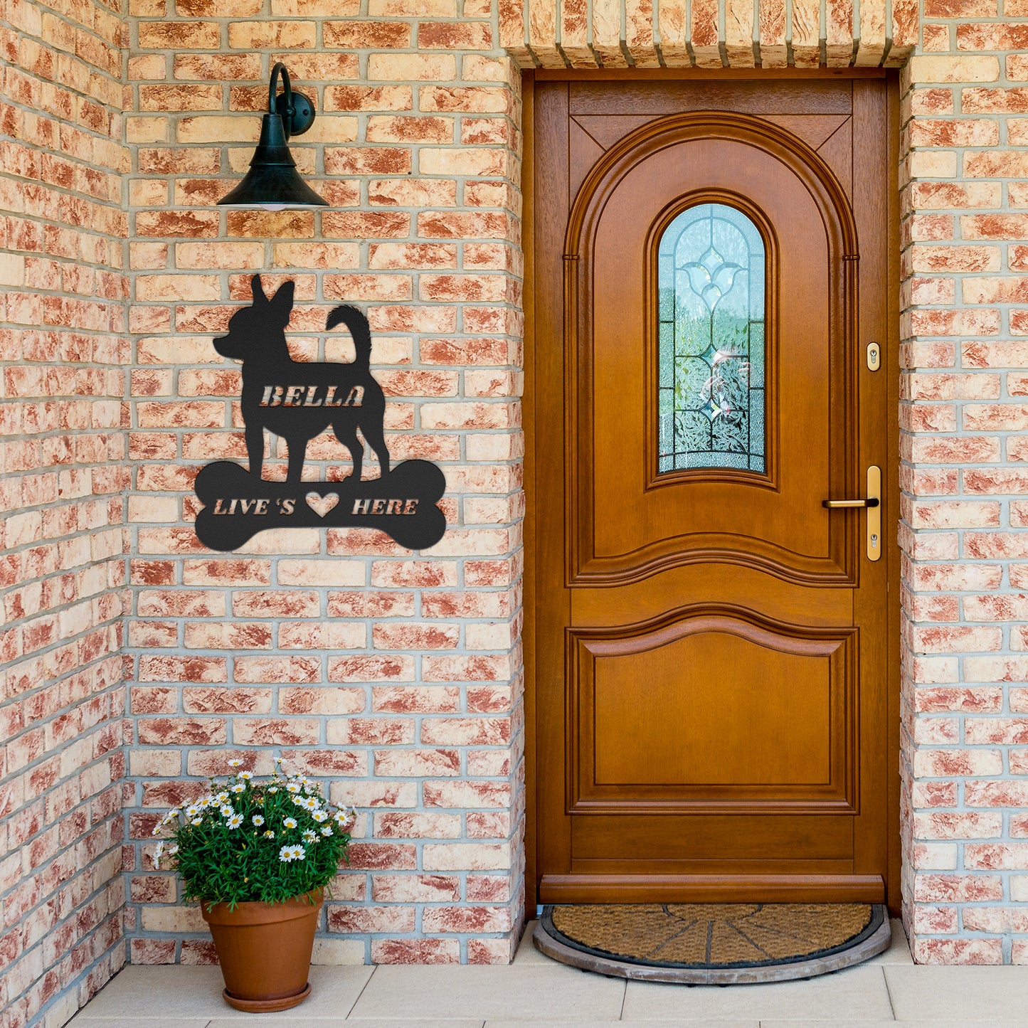 Custom Metal dog bone sign, dog wall sign, doghouse sign, personalized Metal dog bones, dog lovers gift