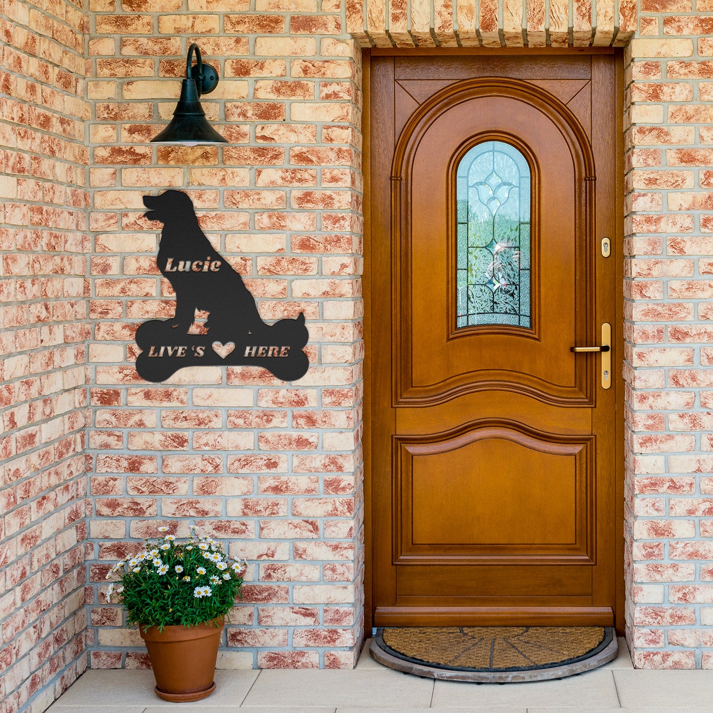 Custom Metal dog bone sign, dog wall sign, doghouse sign, personalized Metal dog bones, dog lovers gift