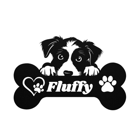 Custom Metal dog bone sign, dog wall sign, doghouse sign, personalized Metal dog bones, dog lovers gift