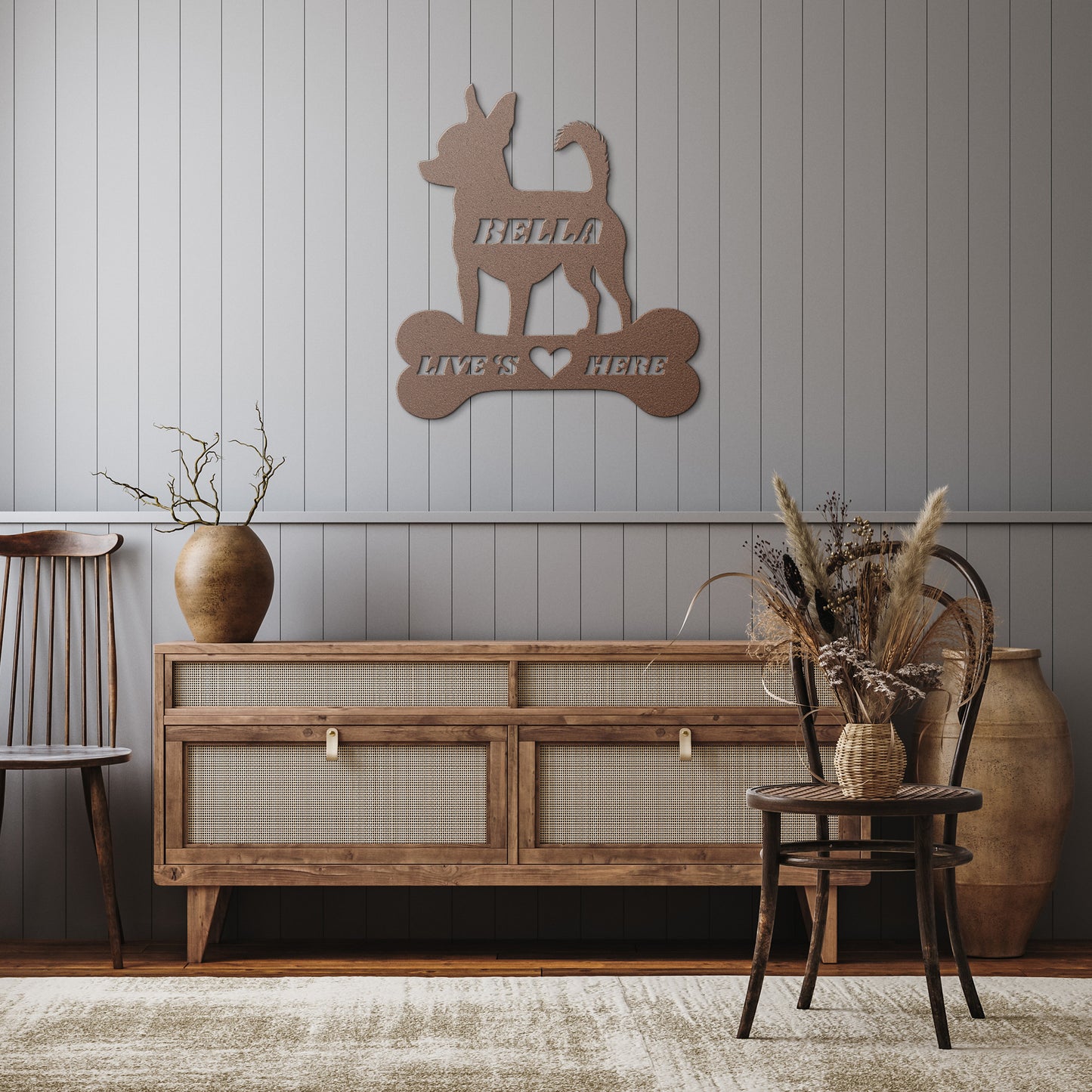 Custom Metal dog bone sign, dog wall sign, doghouse sign, personalized Metal dog bones, dog lovers gift