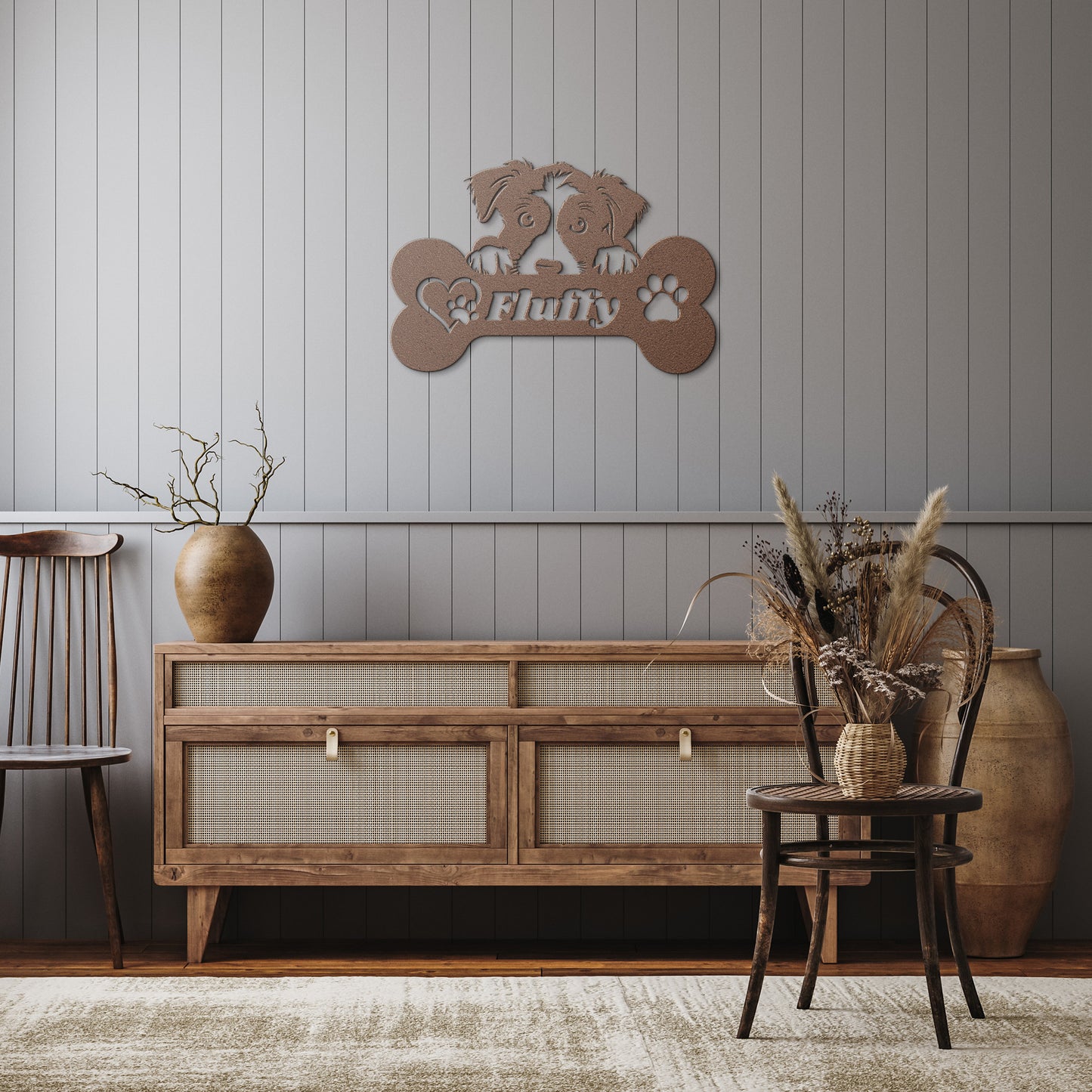 Custom Metal dog bone sign, dog wall sign, doghouse sign, personalized Metal dog bones, dog lovers gift