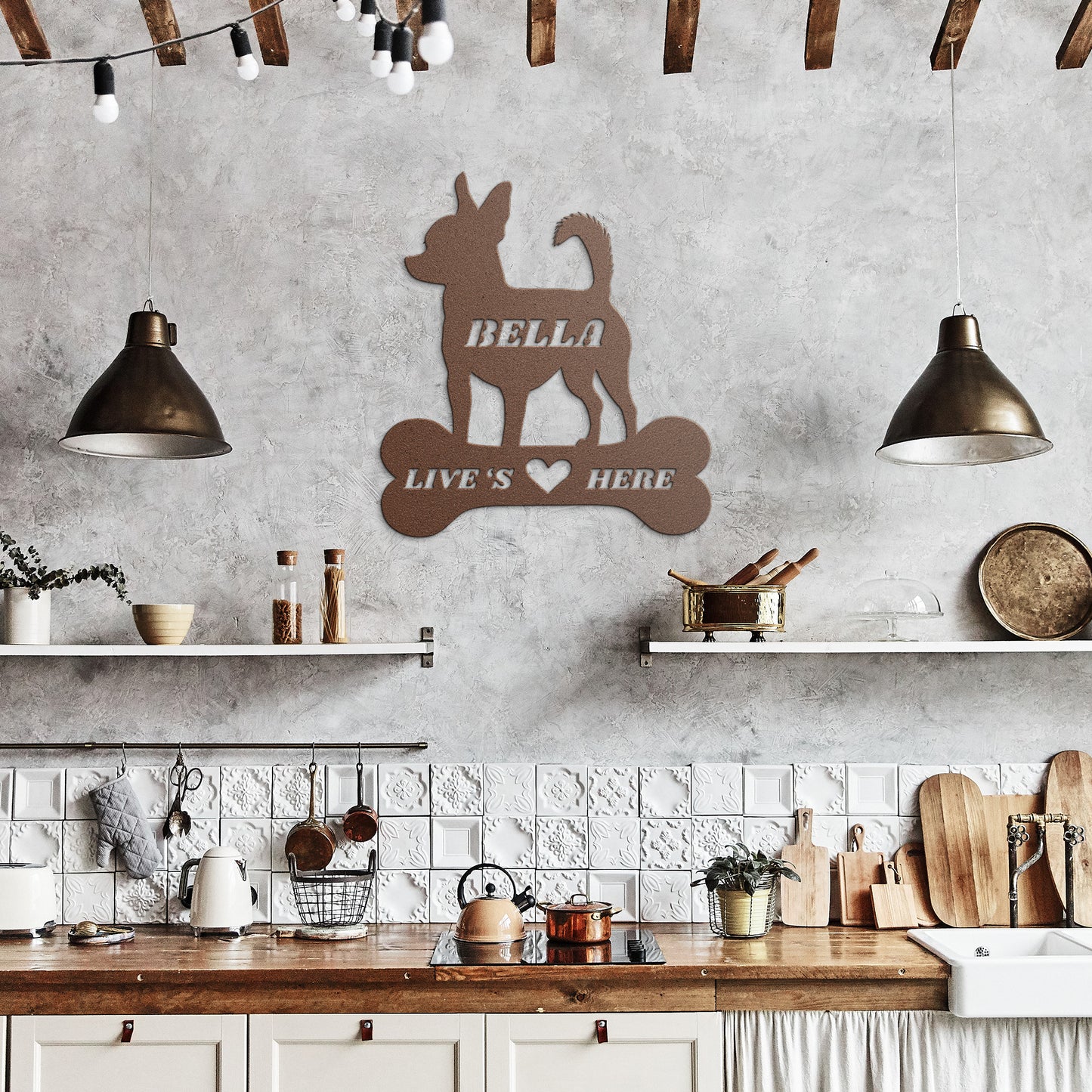 Custom Metal dog bone sign, dog wall sign, doghouse sign, personalized Metal dog bones, dog lovers gift